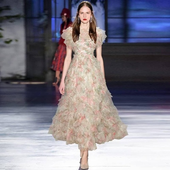 Pink Cap Sleeve Maxi Dress - Picture 3 of 13